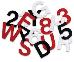 Numbers and letters